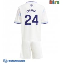 Fotballdrakt Barn Aston Villa Amadou Onana #24 Tredjedraktsett 2025-26 Kortermet (+ Korte bukser)